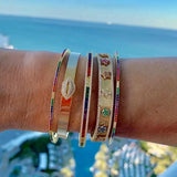 Classic Rainbow Cz Bracelet for Women - Elegant and Romantic Jewelry