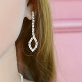 Female Engagement Crystal Necklace Set Wedding Bridal Jewelry