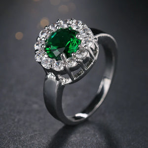 Clear Pear Cut CZ Engagement Ring for Women R-059