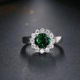 Clear Pear Cut CZ Engagement Ring for Women R-059