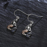 Mermaid Drop Earrings 925 Sterling Silver Zircon Jewelry Gift