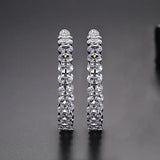 Zircon Circle Earring Micro-inlay Round Hoop Earring