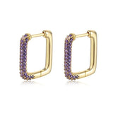 Zircon Geometric Earrings Wedding Jewelry Gift