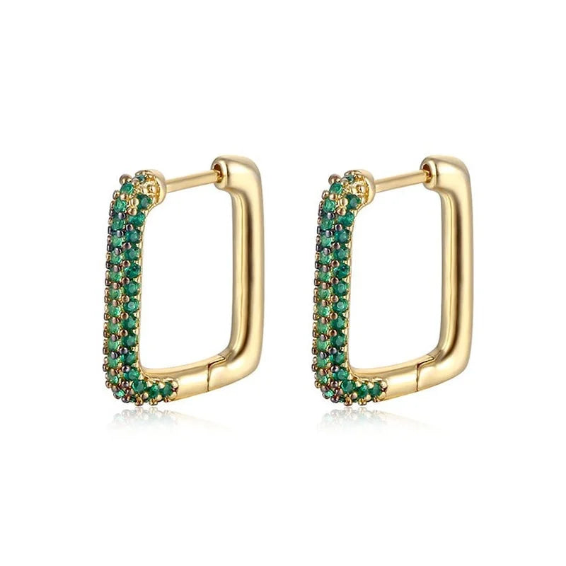 Zircon Geometric Earrings Wedding Jewelry Gift