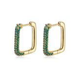 Zircon Geometric Earrings Wedding Jewelry Gift