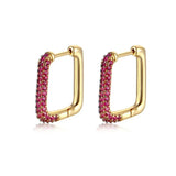 Zircon Geometric Earrings Wedding Jewelry Gift