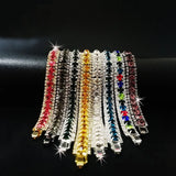 Colorful Crystal Bracelet Wedding Rhinestone Charm Women Bangles