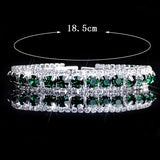 Colorful Crystal Bracelet Wedding Rhinestone Charm Women Bangles