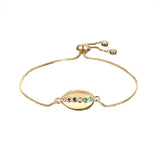 Colorful Eyes Cz Bracelet 18K Women Bracelet Bangle Crystal Zircon Bracelets