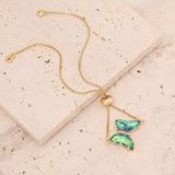 Colorful Zircon Butterfly Bracelet 18K Plated Chain Jewelry