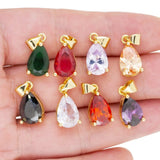Water Drop CZ Pendant Plated Necklace Bracelet Accessory
