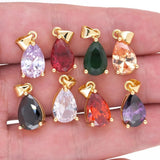 Water Drop CZ Pendant Plated Necklace Bracelet Accessory