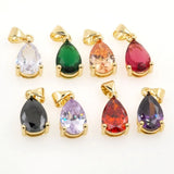 Water Drop CZ Pendant Plated Necklace Bracelet Accessory