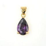 Water Drop CZ Pendant Plated Necklace Bracelet Accessory