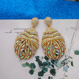 Crystal Stone Irregular Earrings for Women Wedding