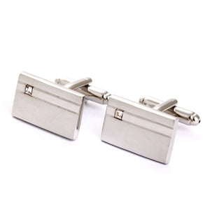 Crystal Square Cufflinks Wedding Men's Shirt