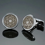Stainless 3D Relief Cogs Retro Cufflinks Men Sleeve Accessory