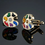 Stainless 3D Relief Cogs Retro Cufflinks Men Sleeve Accessory