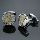 Stainless 3D Relief Cogs Retro Cufflinks Men Sleeve Accessory