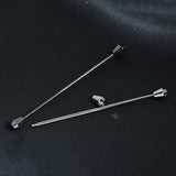 Copper Collar Clips Needle Brooch Pin Tie Clip Collar Clasp