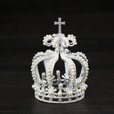 Castle & Pearl Crown Tiara (Gold & Silver)