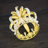 Castle & Pearl Crown Tiara (Gold & Silver)