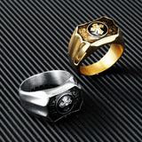 Cross Rings 316L Stainless Steel Men Ring High Polished Male Jewelry Gift