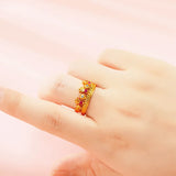 Crown Women Ring Anniversary Girl Female Dance Party Wedding Jewelry