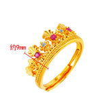Crown Women Ring Anniversary Girl Female Dance Party Wedding Jewelry
