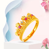 Crown Women Ring Anniversary Girl Female Dance Party Wedding Jewelry