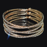 Crystal Bangles Silver Plated Rhinestone Cross Cuff Bracelets for Women