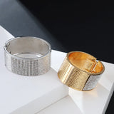 Crystal Bracelet For Women Wide Wrist Bangle Wedding Jewelry