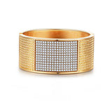 Crystal Bracelet For Women Wide Wrist Bangle Wedding Jewelry