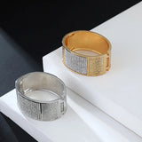 Crystal Bracelet For Women Wide Wrist Bangle Wedding Jewelry