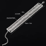 Silver Crystal Bracelet for Women Wedding Jewelry