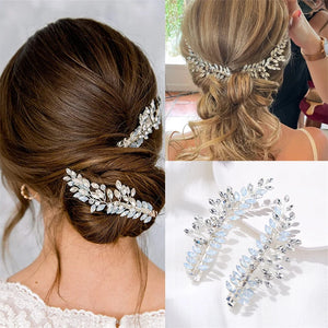 Crystal Bridal Headpiece Wedding Hair Vine Clip