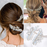 Crystal Bridal Headpiece Wedding Hair Vine Clip
