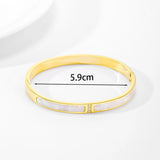Crystal CZ Shell Bangle Bracelet Wedding Jewelry Gift