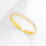 Crystal CZ Shell Bangle Bracelet Wedding Jewelry Gift
