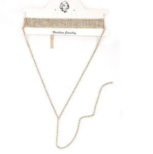 Crystal Choker Necklaces Rhinestone Statement Jewelry