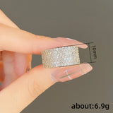 Geometric CZ Band Bridal Wedding Ring Gorgeous Jewelry