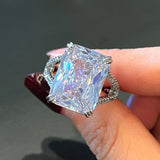 CZ Fidget Ring Wedding Bands Silver Romantic Jewelry