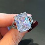 CZ Fidget Ring Wedding Bands Silver Romantic Jewelry