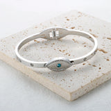 Colorful Zircon Bangle Stainless Steel Jewelry