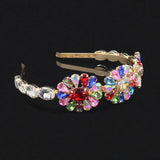 Crystal Flower Tiaras Bridal Crowns Rhinestone HairBands Wedding Accessories