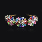 Crystal Flower Tiaras Bridal Crowns Rhinestone HairBands Wedding Accessories