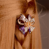 Rhinestone Butterfly Hair Clip Elegant Hair Accessories for Women