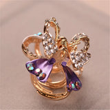 Rhinestone Butterfly Hair Clip Elegant Hair Accessories for Women