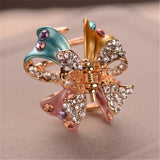Rhinestone Butterfly Hair Clip Elegant Hair Accessories for Women