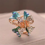Rhinestone Butterfly Hair Clip Elegant Hair Accessories for Women